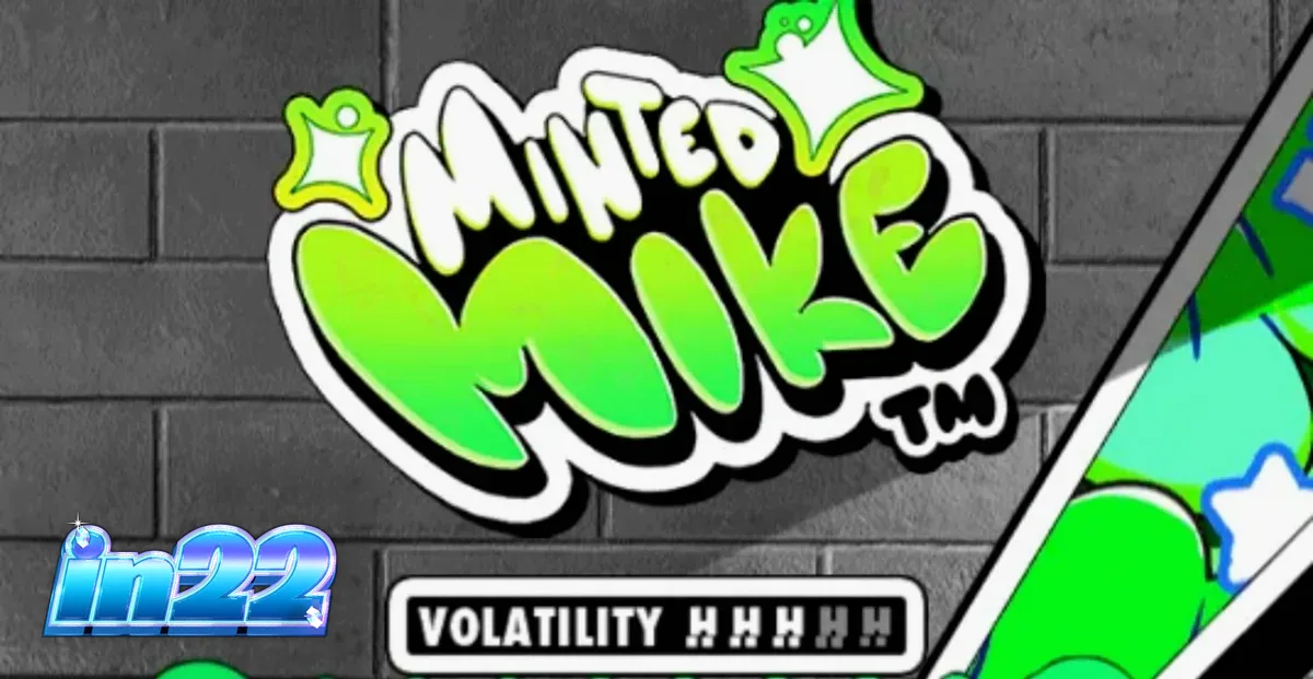 Minted Mike slot game screen featuring graffiti art theme